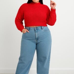 Blusa Tricot Neon Plus Size